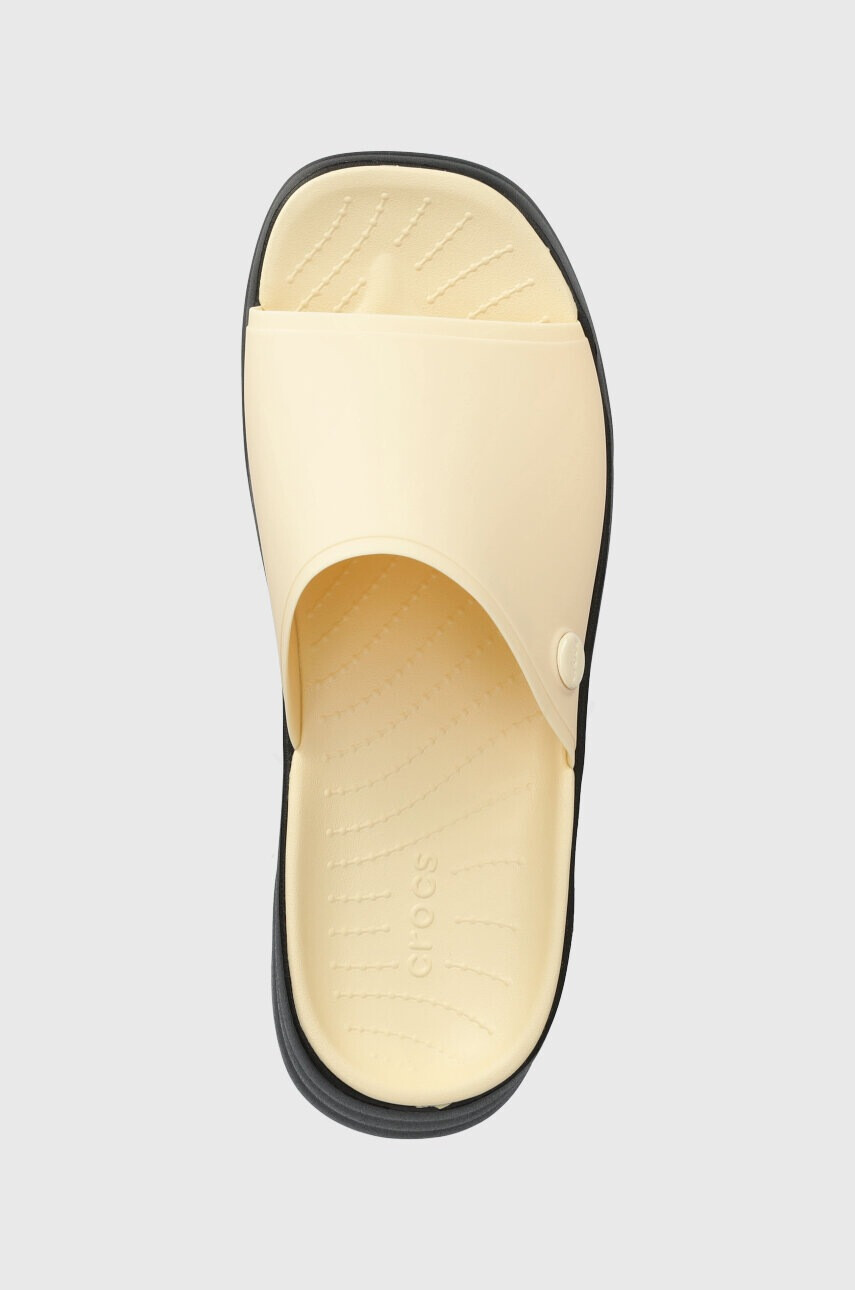 Crocs Чехли Skyline Slide в бежово с платформа 208182 - Pepit.bg