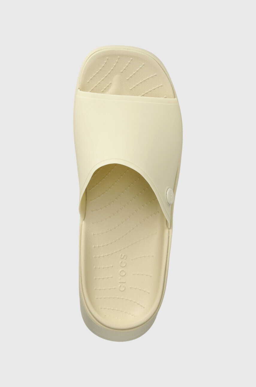 Crocs Чехли Skyline Slide в бежово с платформа 208182 - Pepit.bg