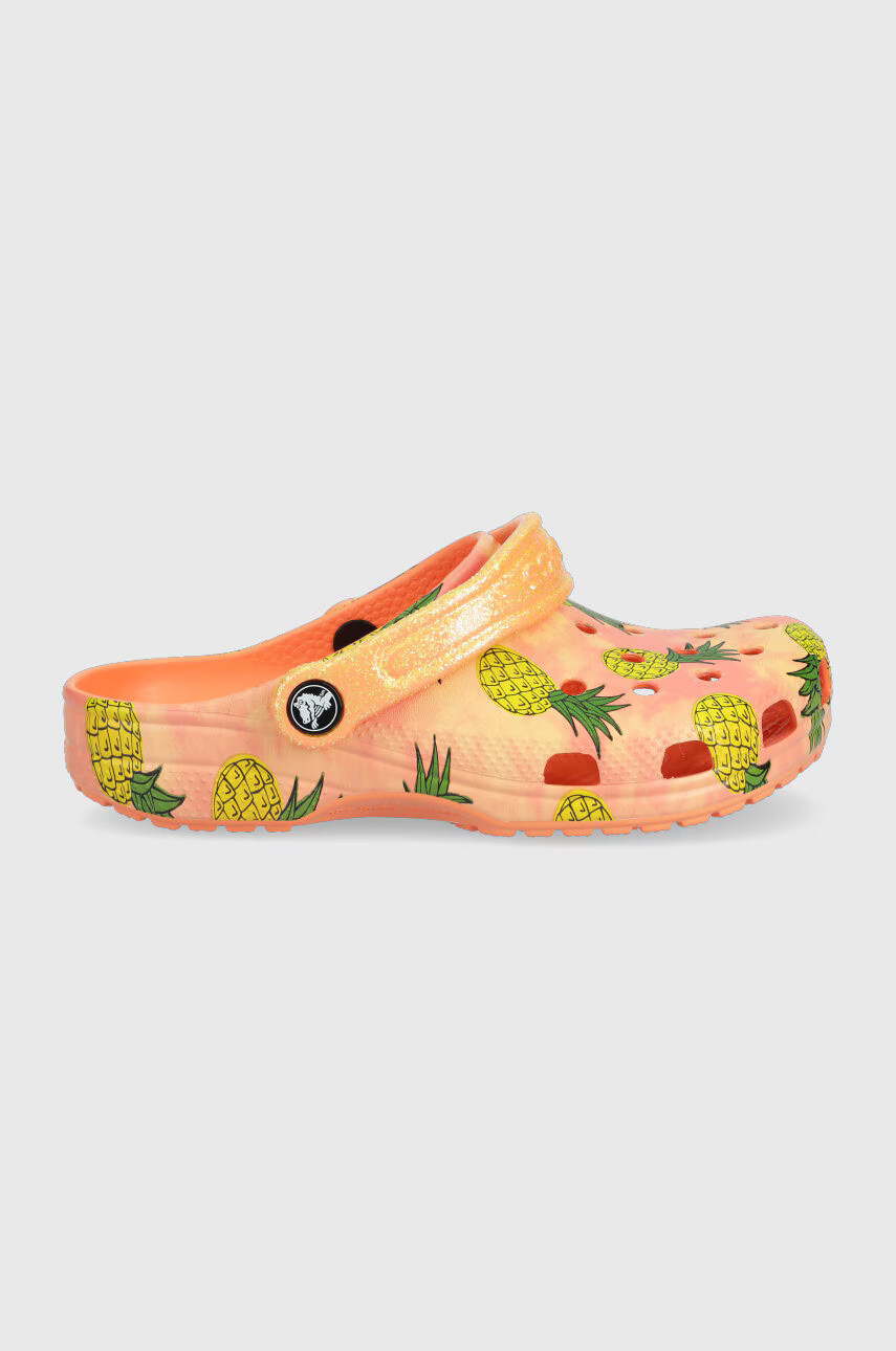Crocs Детски чехли в оранжево - Pepit.bg