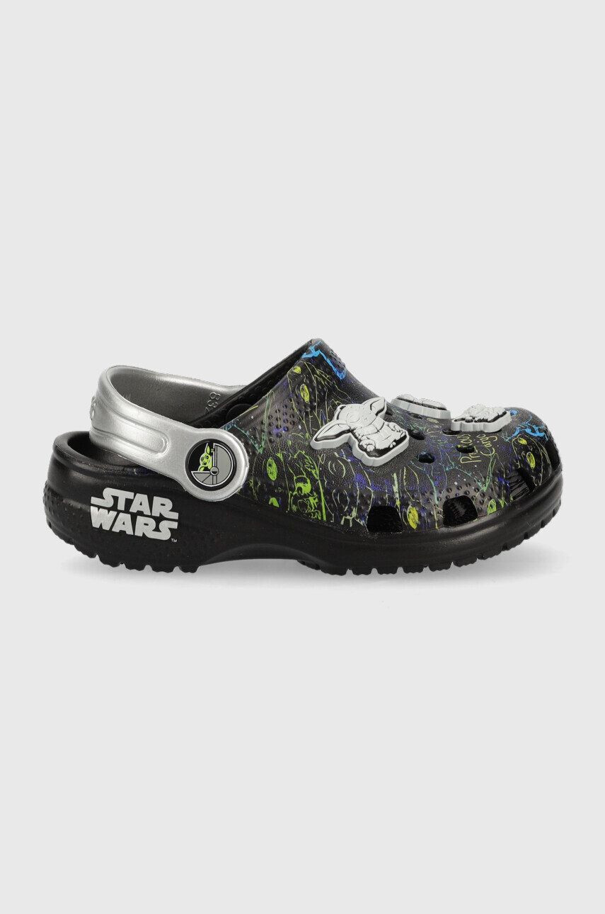 Crocs Детски чехли X Star Wars в черно - Pepit.bg