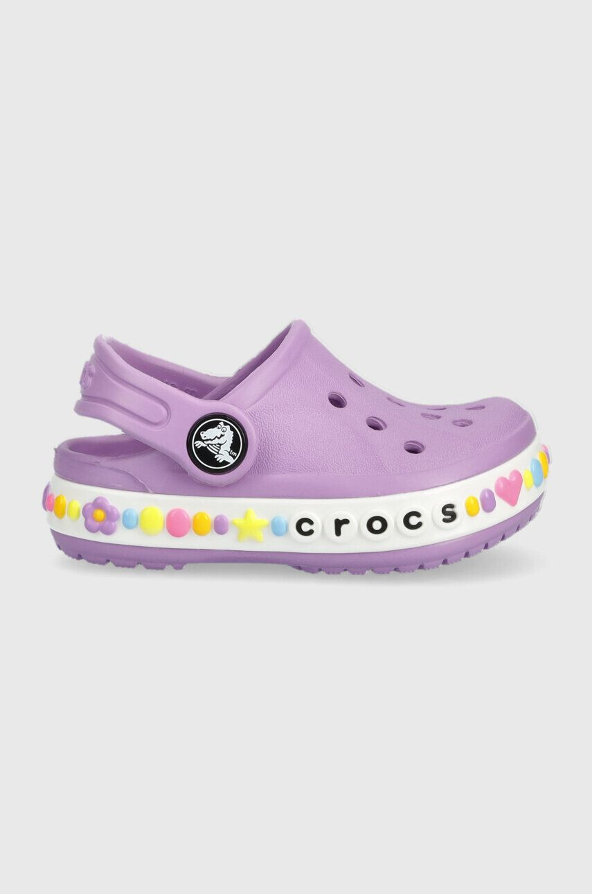 Crocs Детски чехли в лилаво - Pepit.bg