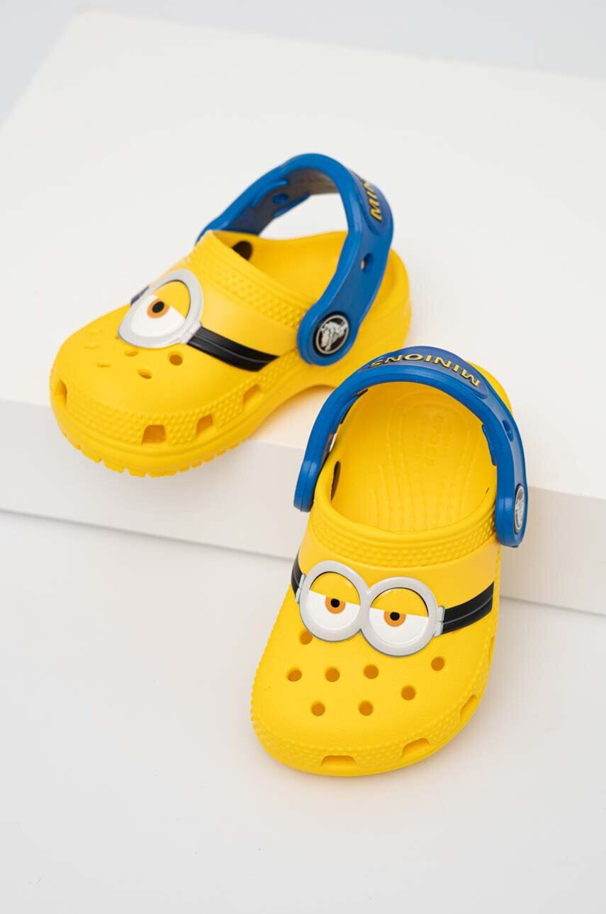 Crocs Детски чехли в жълто - Pepit.bg