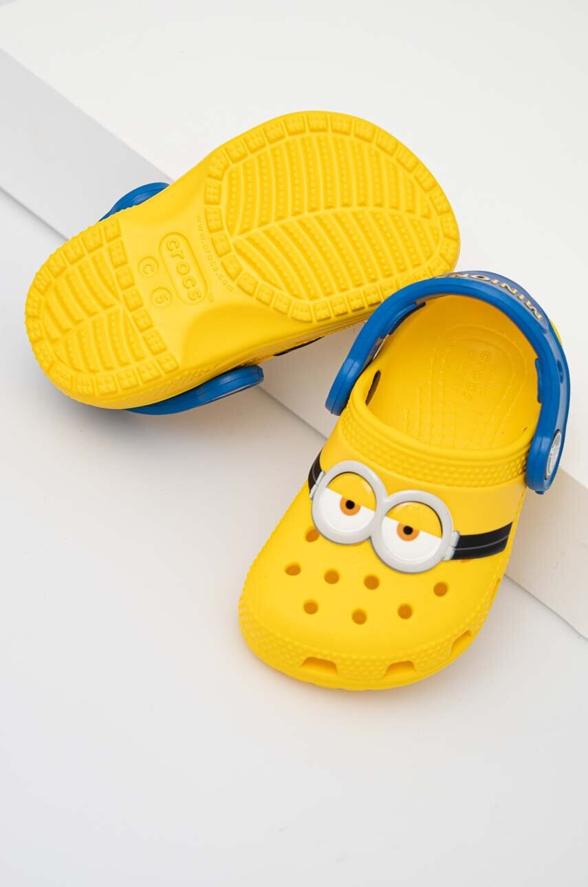 Crocs Детски чехли в жълто - Pepit.bg