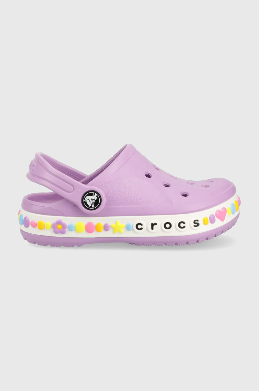 Crocs Детски чехли в лилаво - Pepit.bg