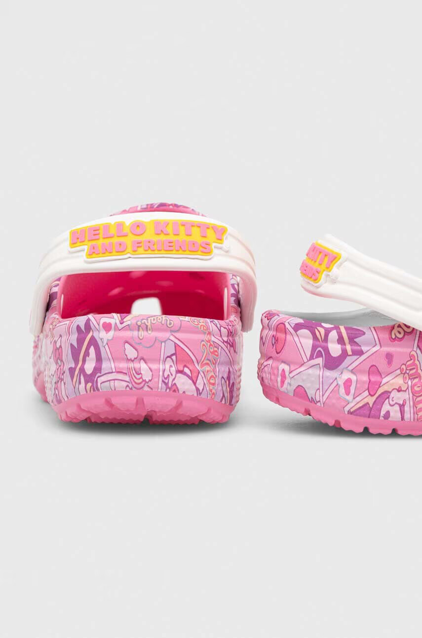 Crocs Детски чехли CLASSIC HELLO KITTY в розово - Pepit.bg