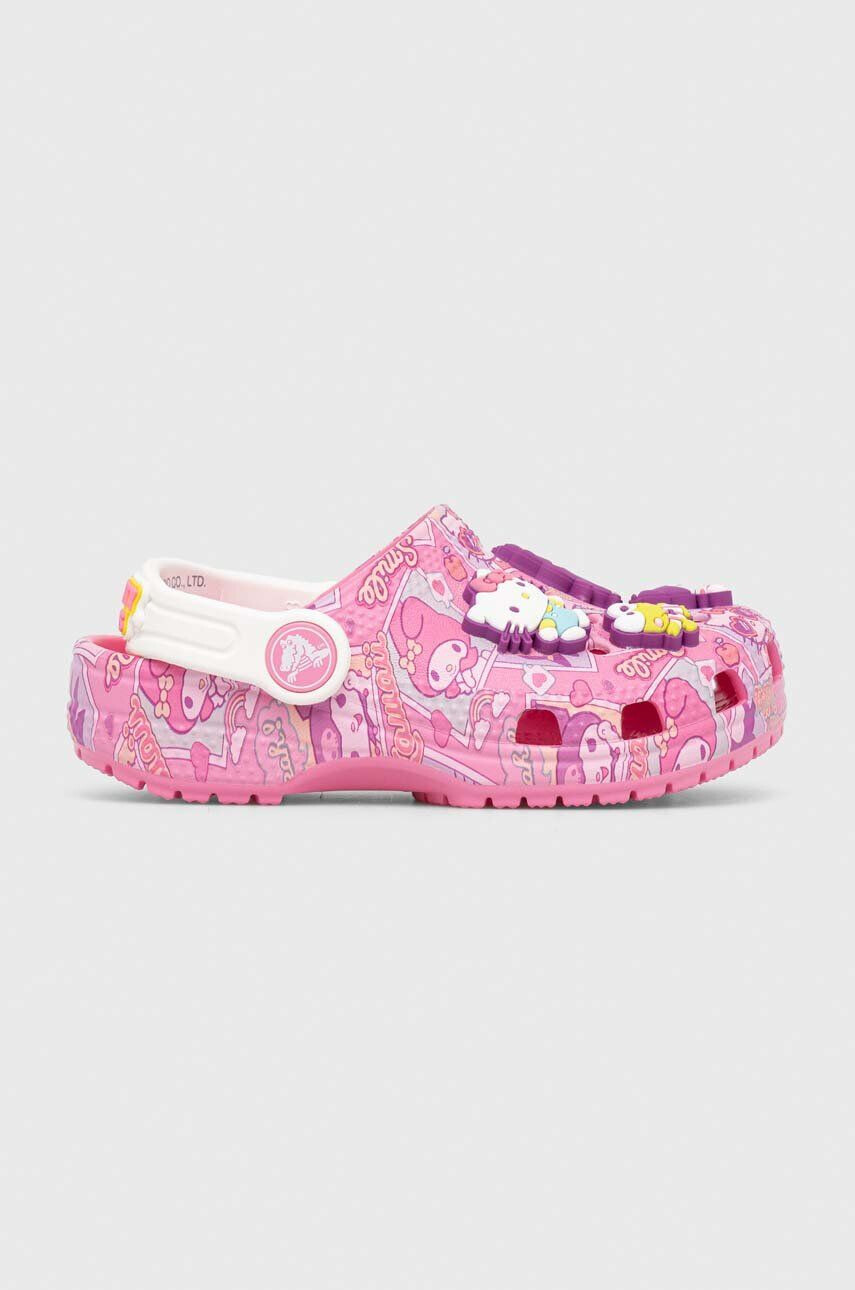 Crocs Детски чехли CLASSIC HELLO KITTY CLOG в розово - Pepit.bg