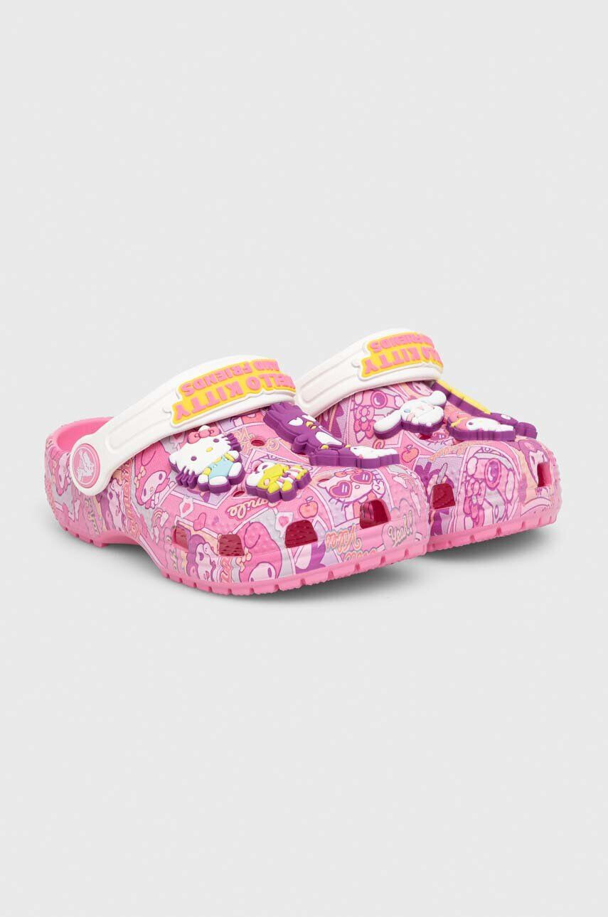 Crocs Детски чехли CLASSIC HELLO KITTY CLOG в розово - Pepit.bg