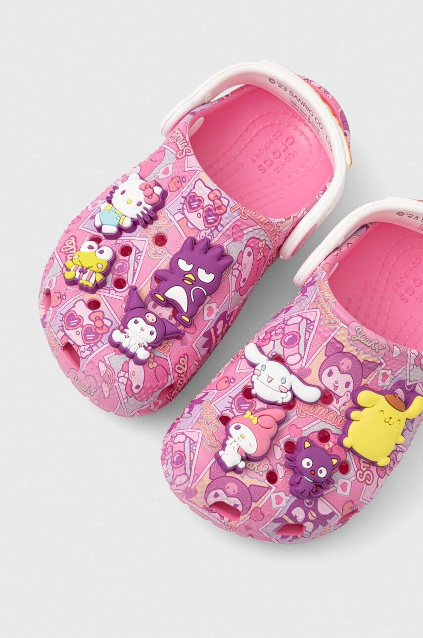 Crocs Детски чехли CLASSIC HELLO KITTY CLOG в розово - Pepit.bg