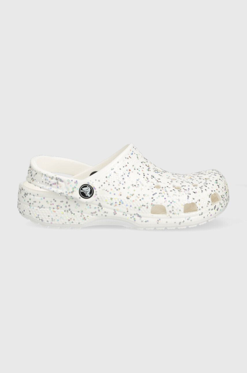 Crocs Детски чехли CLASSIC STARRY GLITTER в сребристо - Pepit.bg