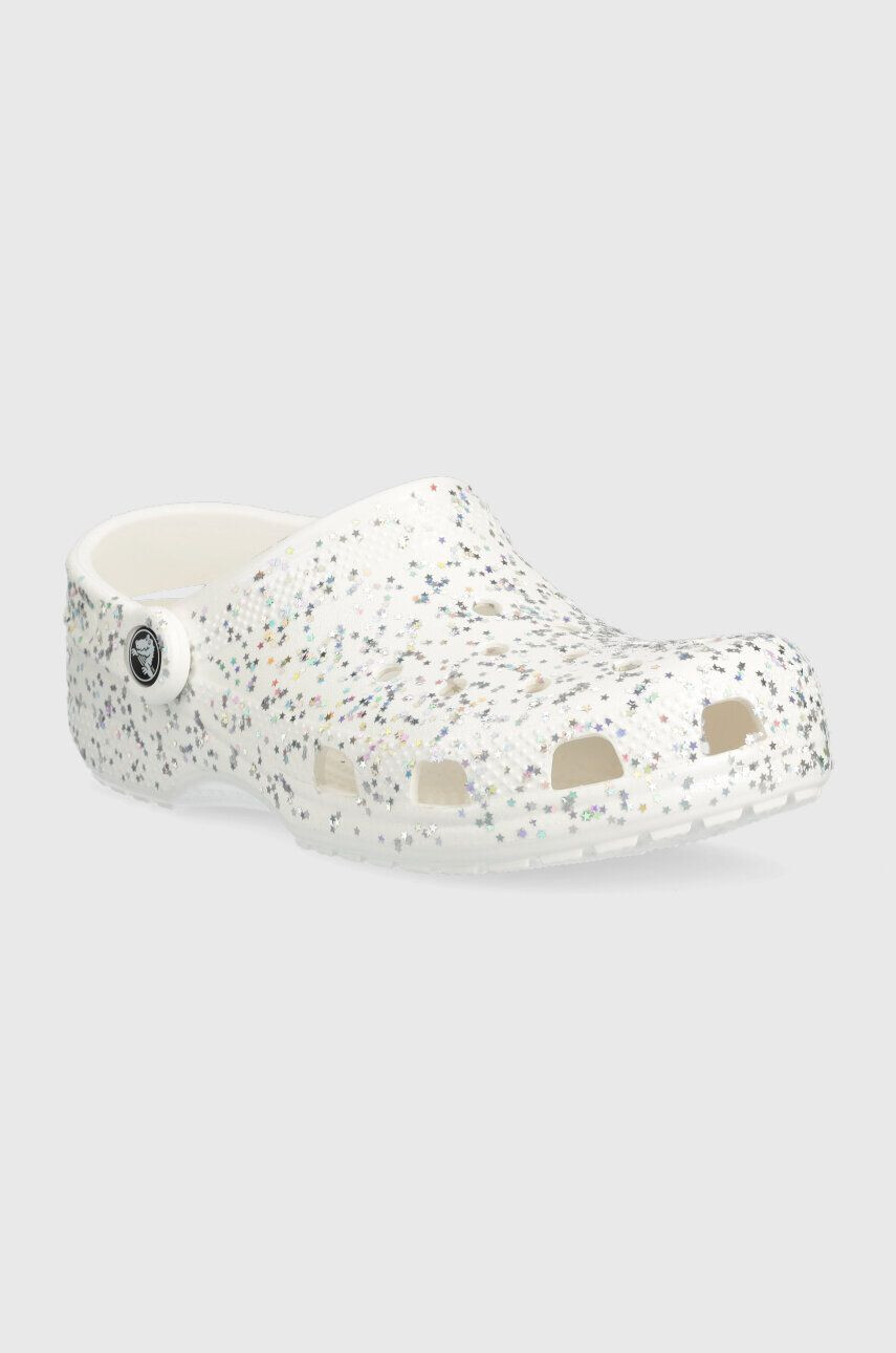 Crocs Детски чехли CLASSIC STARRY GLITTER в сребристо - Pepit.bg