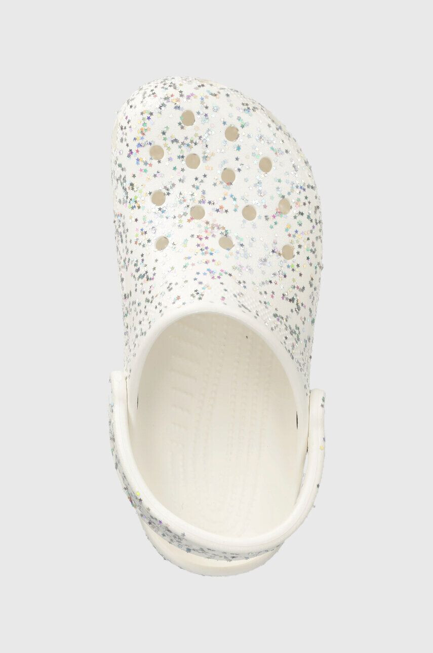 Crocs Детски чехли CLASSIC STARRY GLITTER в сребристо - Pepit.bg