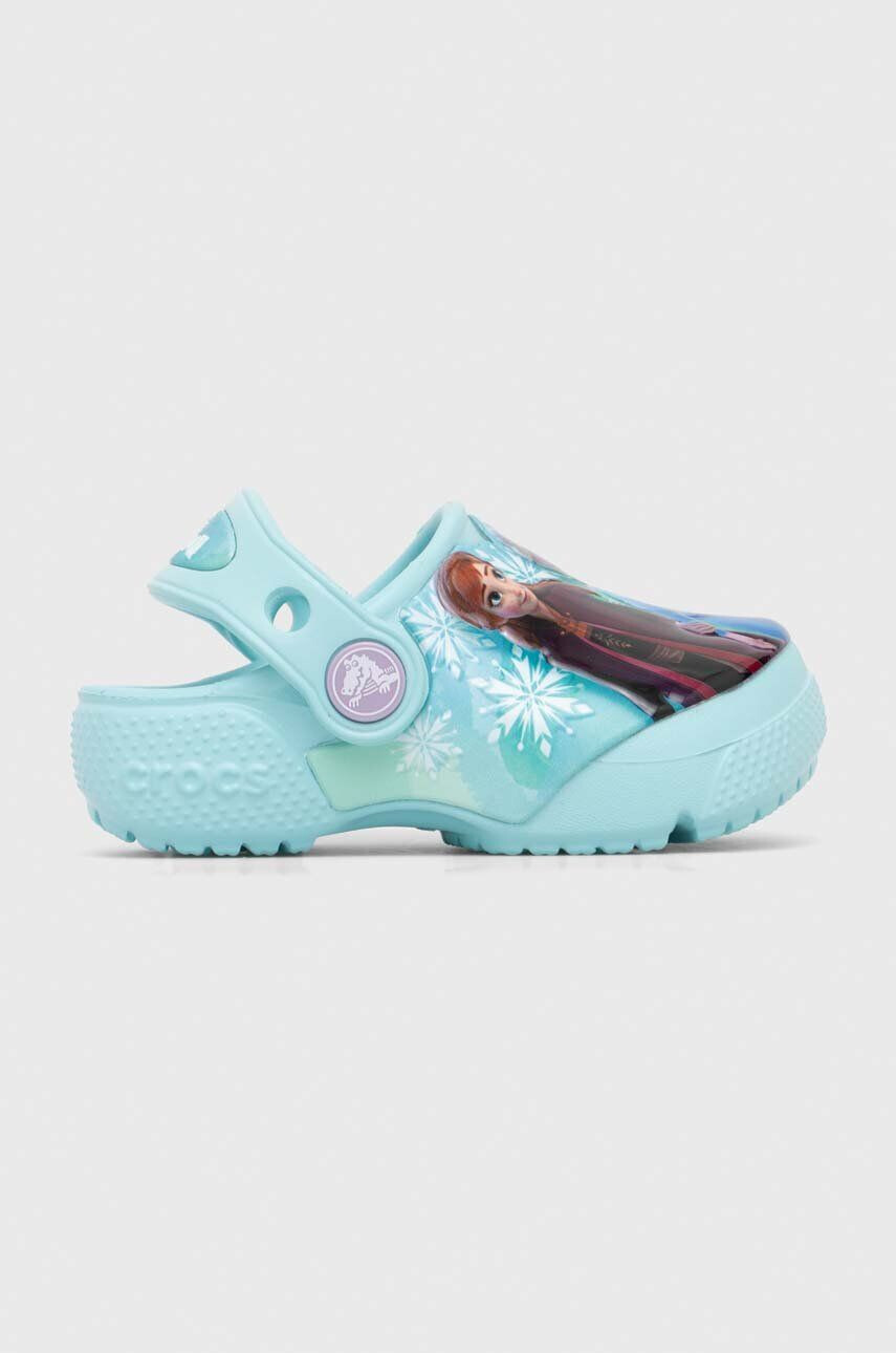 Crocs Детски чехли DISNEY FROZEN II CLOG T в синьо - Pepit.bg