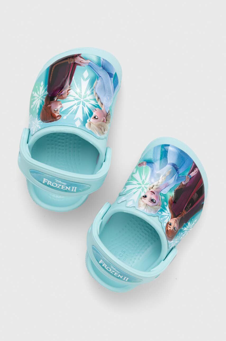 Crocs Детски чехли DISNEY FROZEN II CLOG T в синьо - Pepit.bg