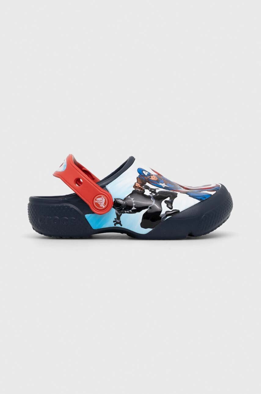 Crocs Детски чехли FL AVENGERS PATCH в тъмносиньо - Pepit.bg