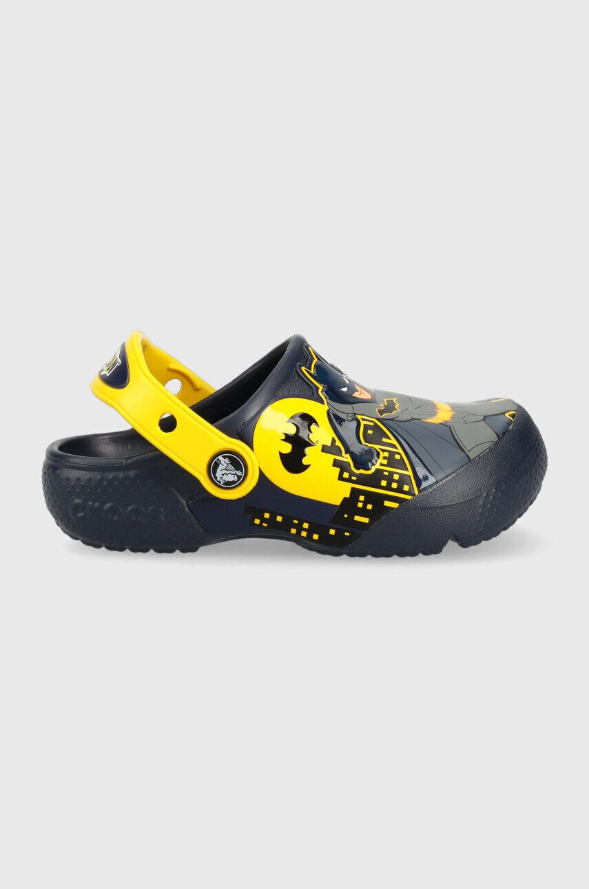 Crocs Детски чехли FL BATMAN PATCH в тъмносиньо - Pepit.bg