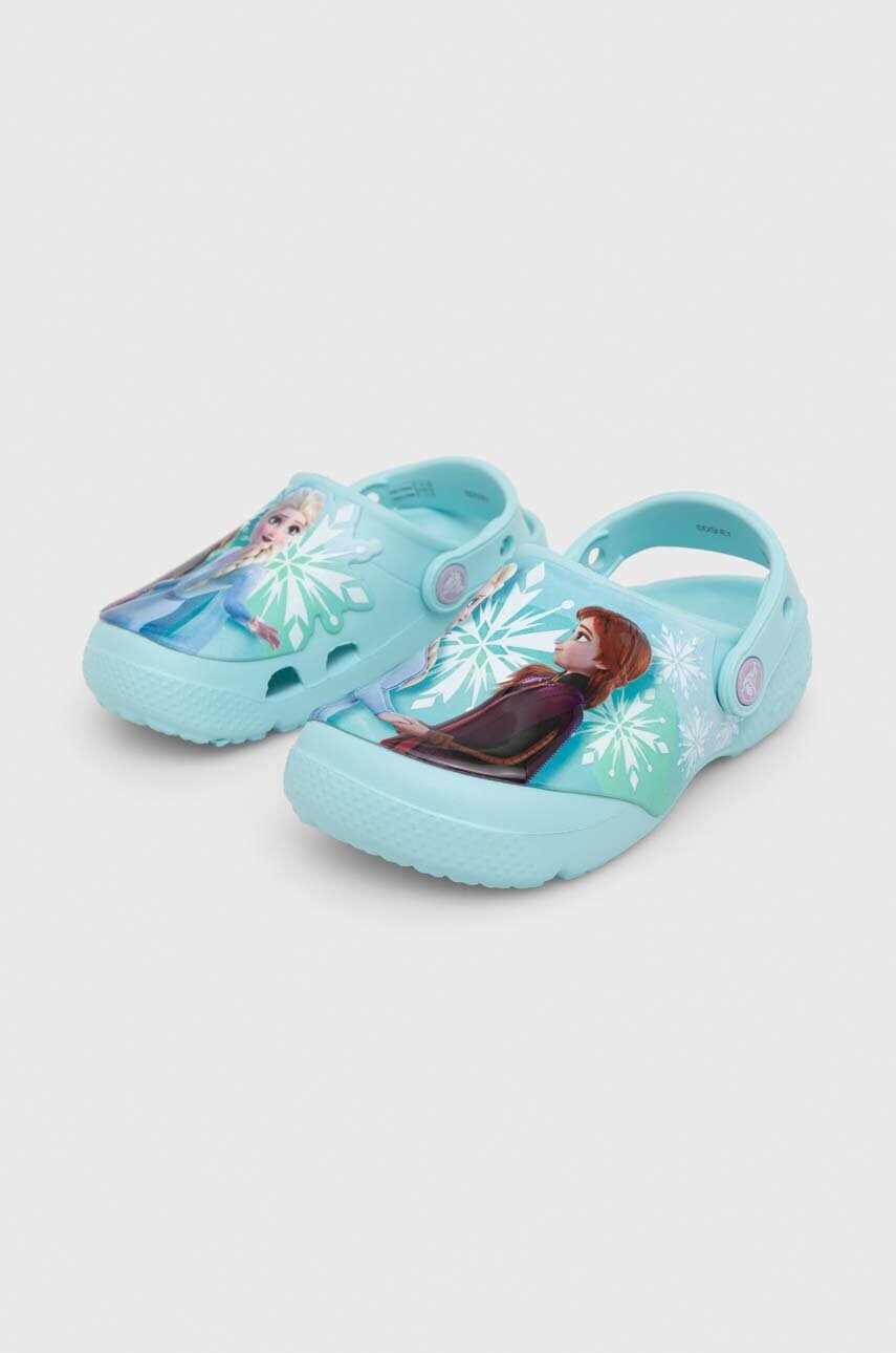 Crocs Детски чехли FL FROZEN II в синьо - Pepit.bg