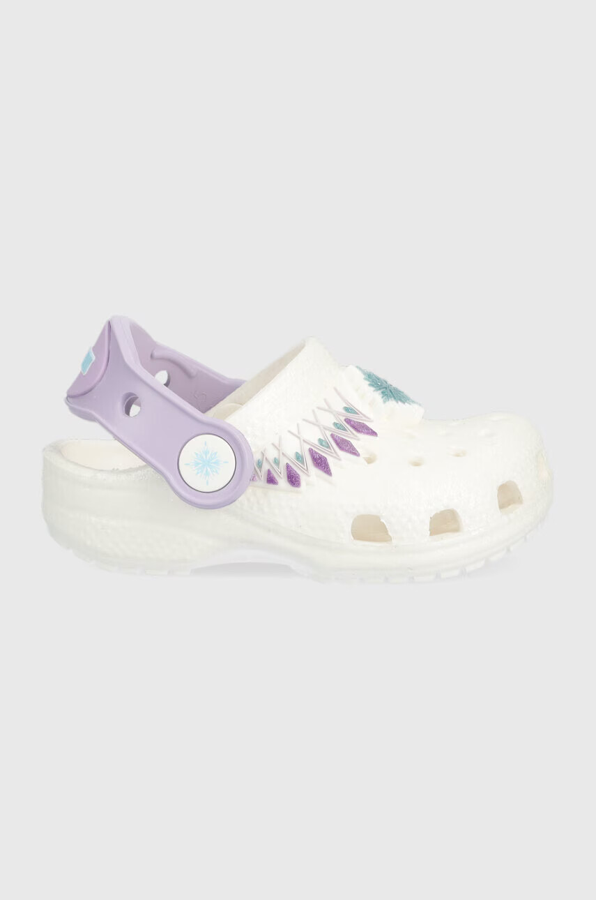 Crocs Детски чехли Frozen в бяло - Pepit.bg