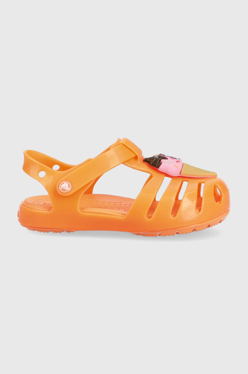 Crocs Детски сандали ISABELLA CHARM SANDAL в оранжево - Pepit.bg