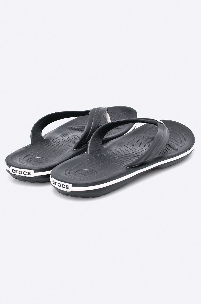 Crocs Джапанки Classic Platform Flip W в черно с платформа 207714 - Pepit.bg