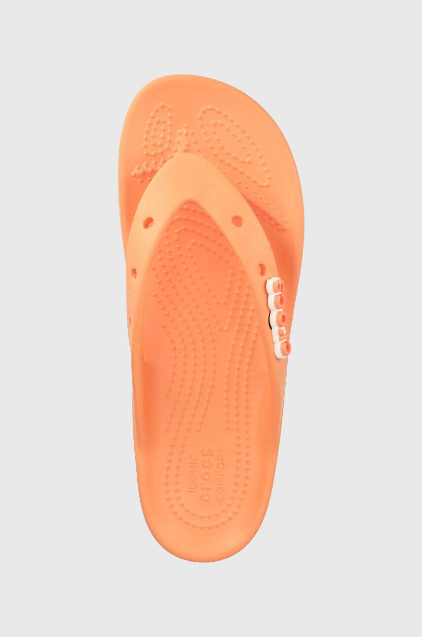 Crocs Джапанки CLASSIC PLATFORM 207714 в оранжево с платформа - Pepit.bg