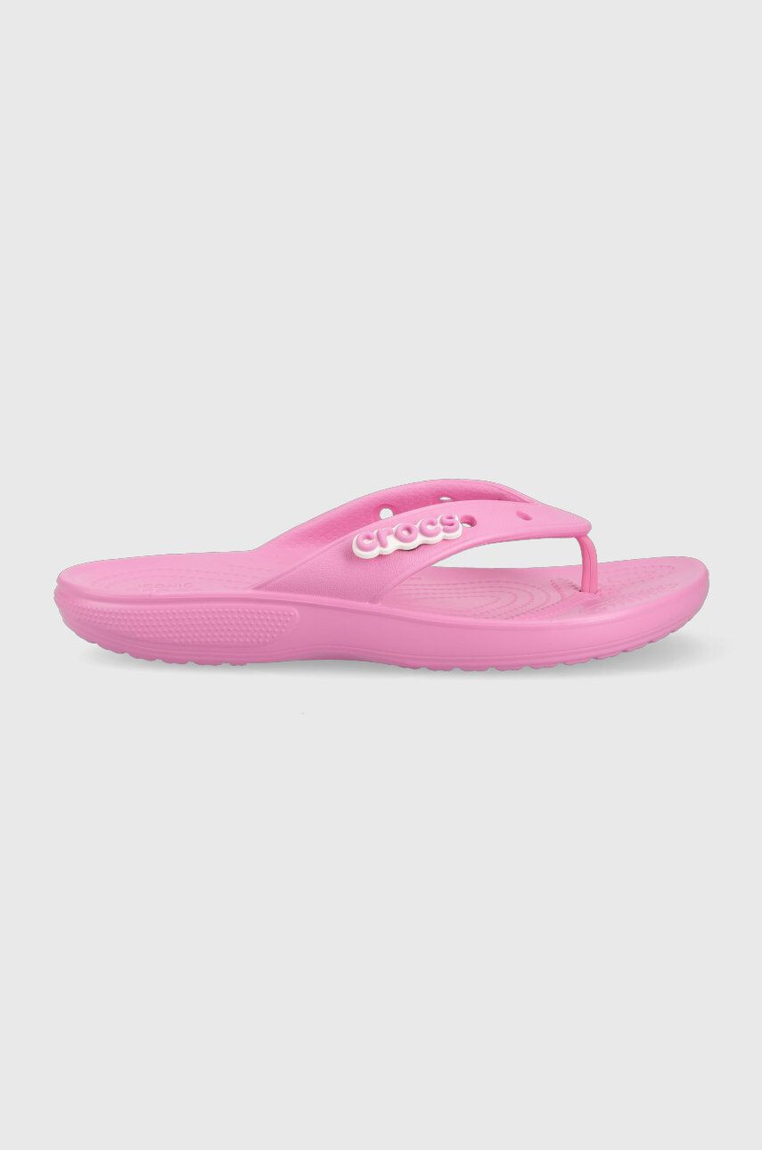 Crocs Джапанки CLASSIC 207713 в лилаво с равна подметка - Pepit.bg