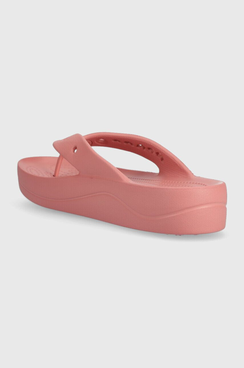 Crocs Джапанки Baya Platform Flip в розово с платформа 208395 - Pepit.bg