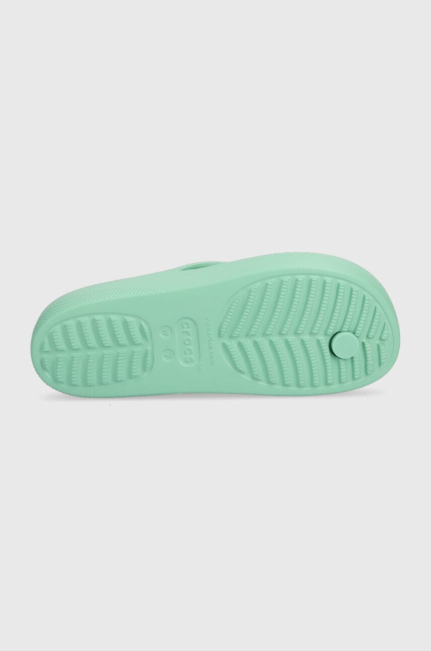 Crocs Джапанки Classic Platform Flip в тюркоазено с платформа 207714 - Pepit.bg