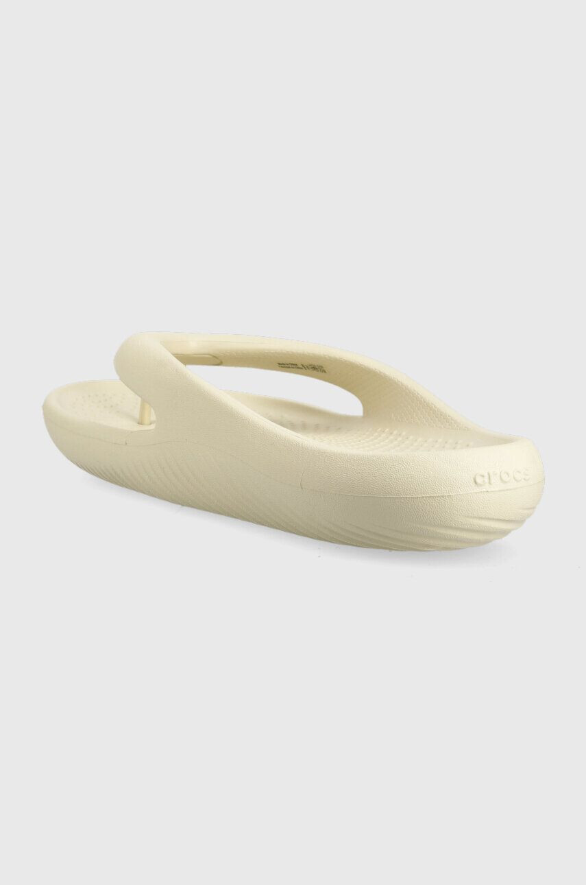 Crocs Джапанки Mellow Flip в бежово с равна подметка 208437 - Pepit.bg