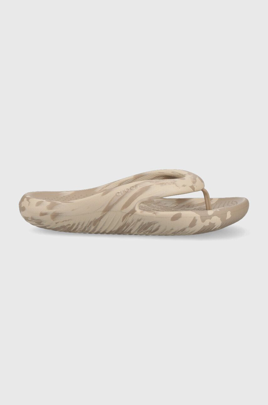 Crocs Джапанки Mellow Marbled Flip в сиво 208580 - Pepit.bg