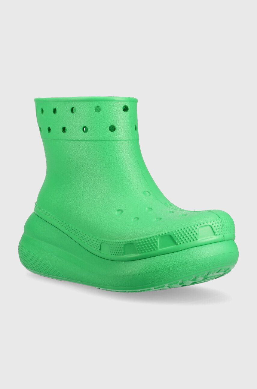 Crocs Гумени ботуши Classic Crush Rain Boot в зелено 207946 - Pepit.bg