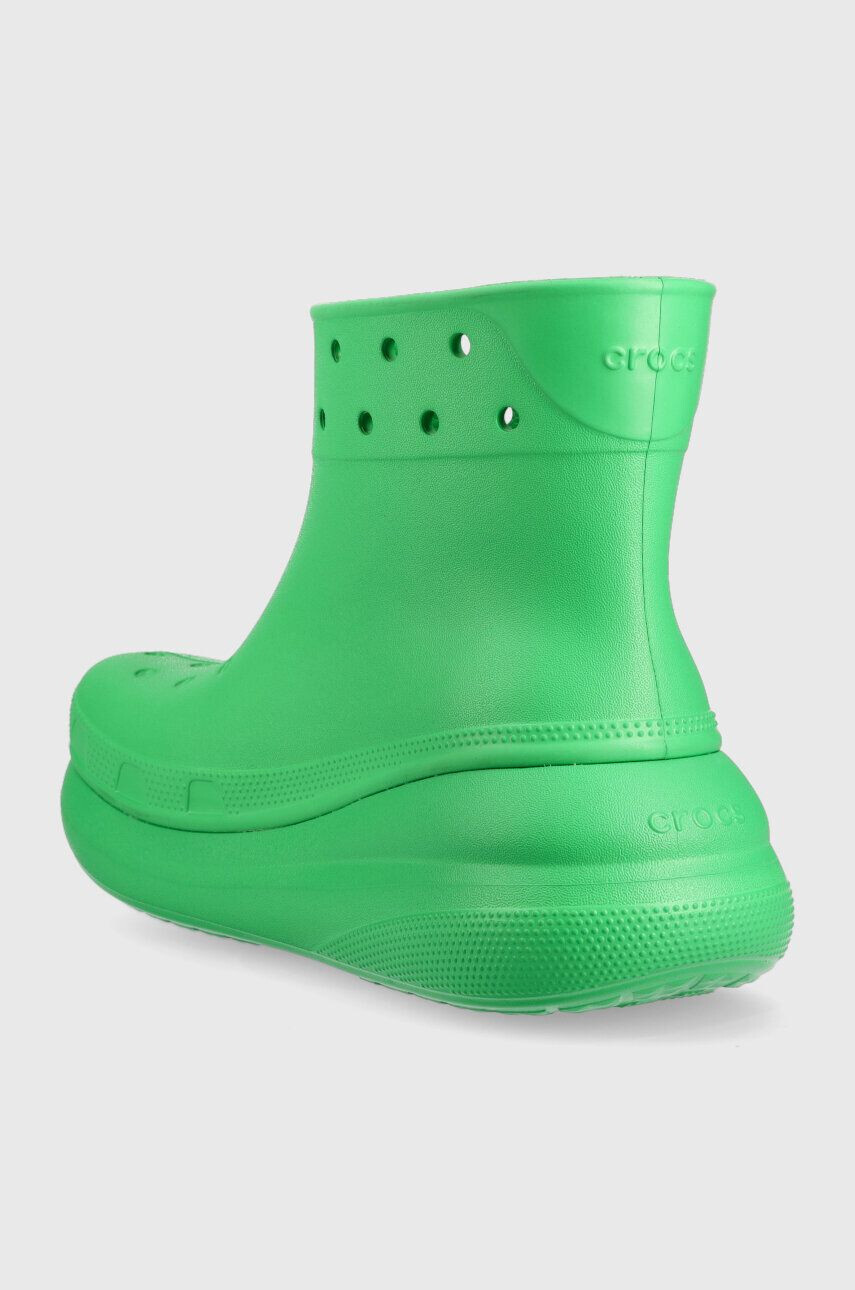 Crocs Гумени ботуши Classic Crush Rain Boot в зелено 207946 - Pepit.bg