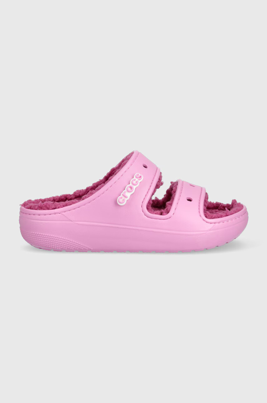 Crocs Пантофи Classic Cozzzy Sandal в розово 207446 - Pepit.bg