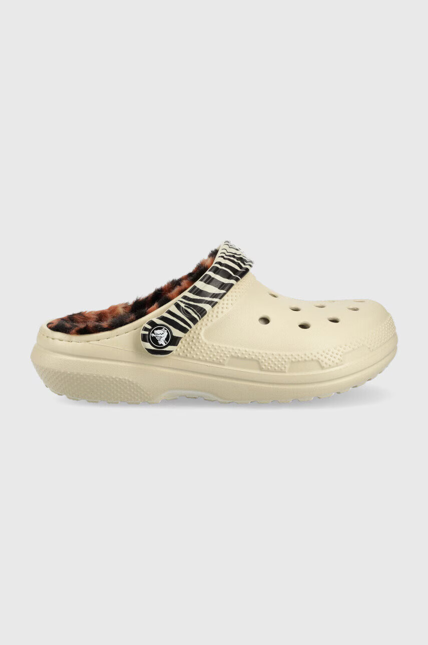 Crocs Пантофи Classic Lined Animal Remix Clog - Pepit.bg