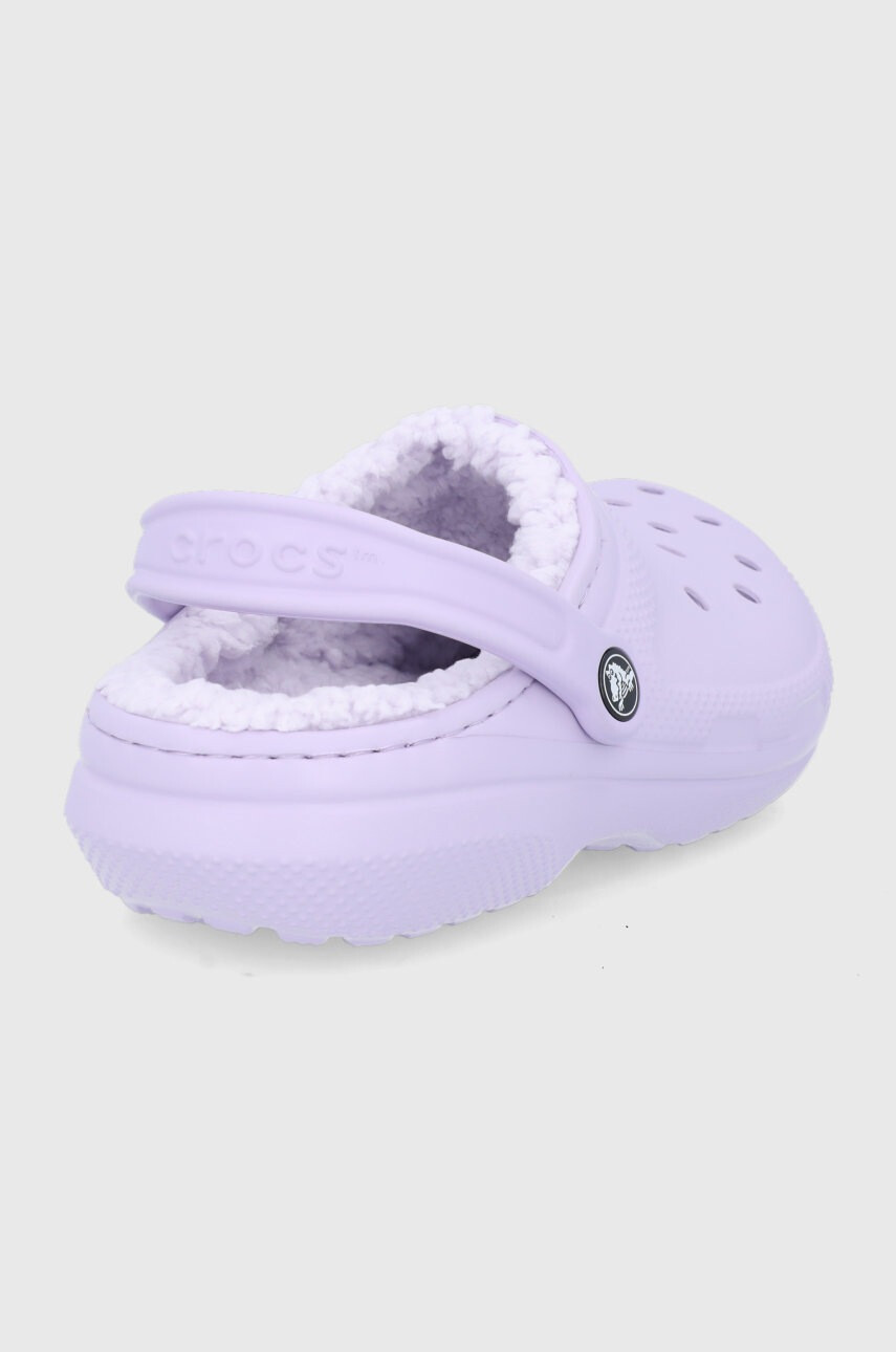 Crocs Пантофи Classic Lined Clog в розово 203591 - Pepit.bg