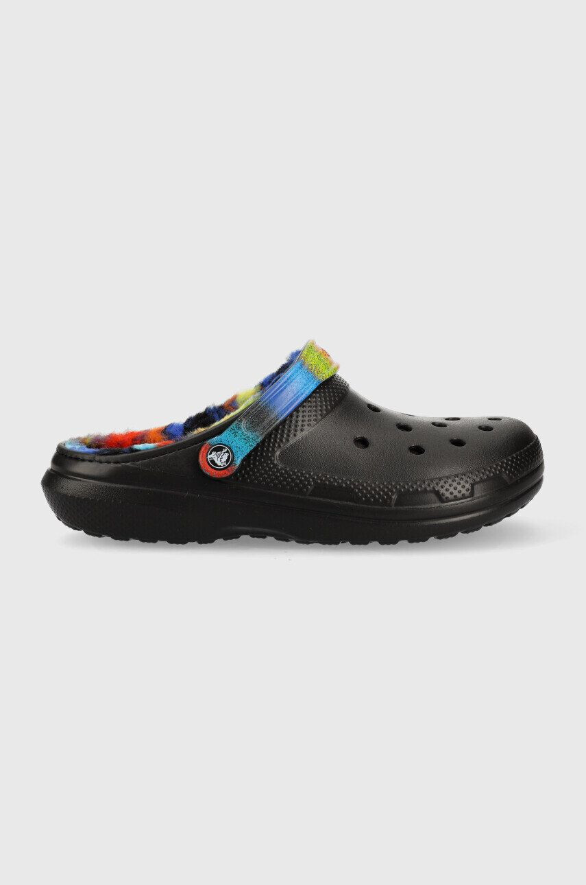 Crocs Пантофи Classic Lined Spray Dye Clog в черно 208045 - Pepit.bg