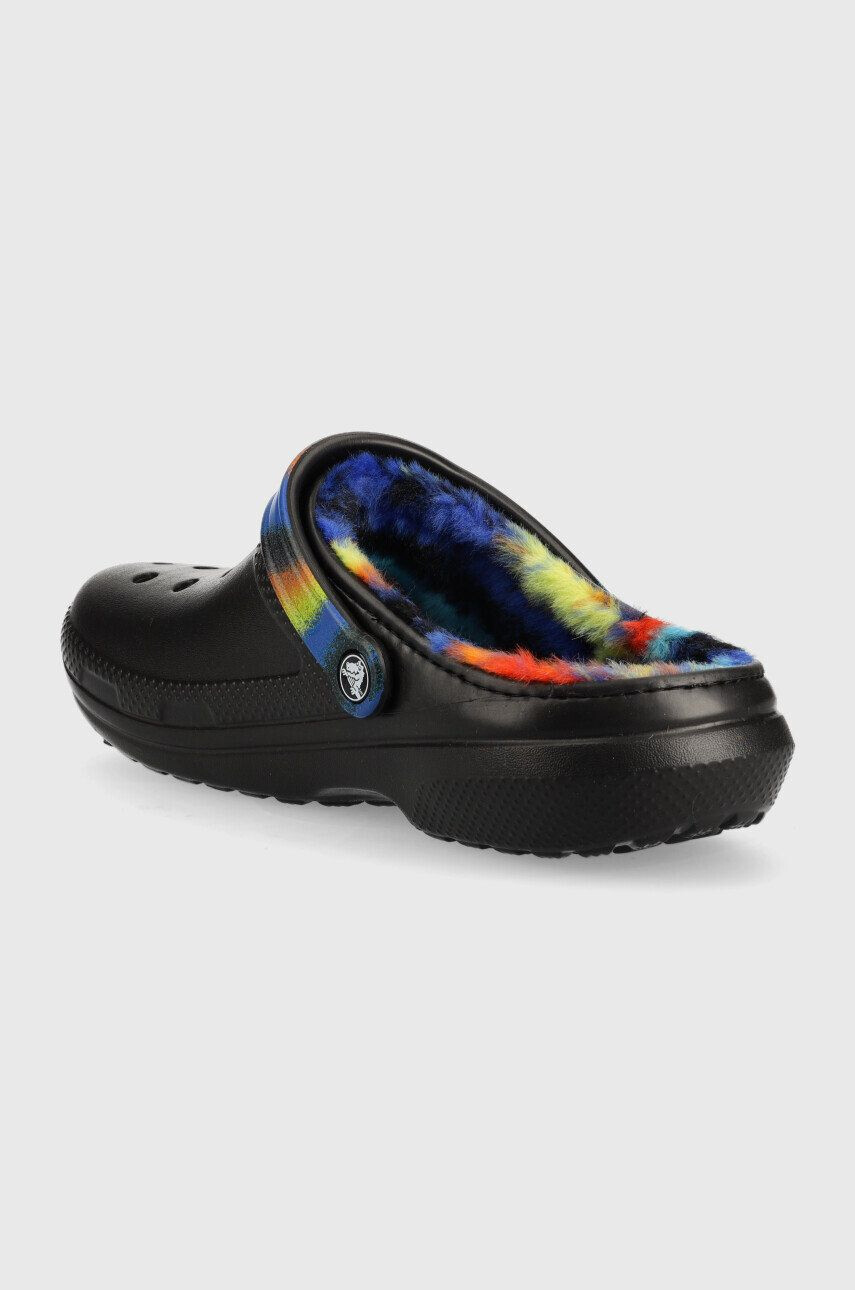 Crocs Пантофи Classic Lined Spray Dye Clog в черно 208045 - Pepit.bg