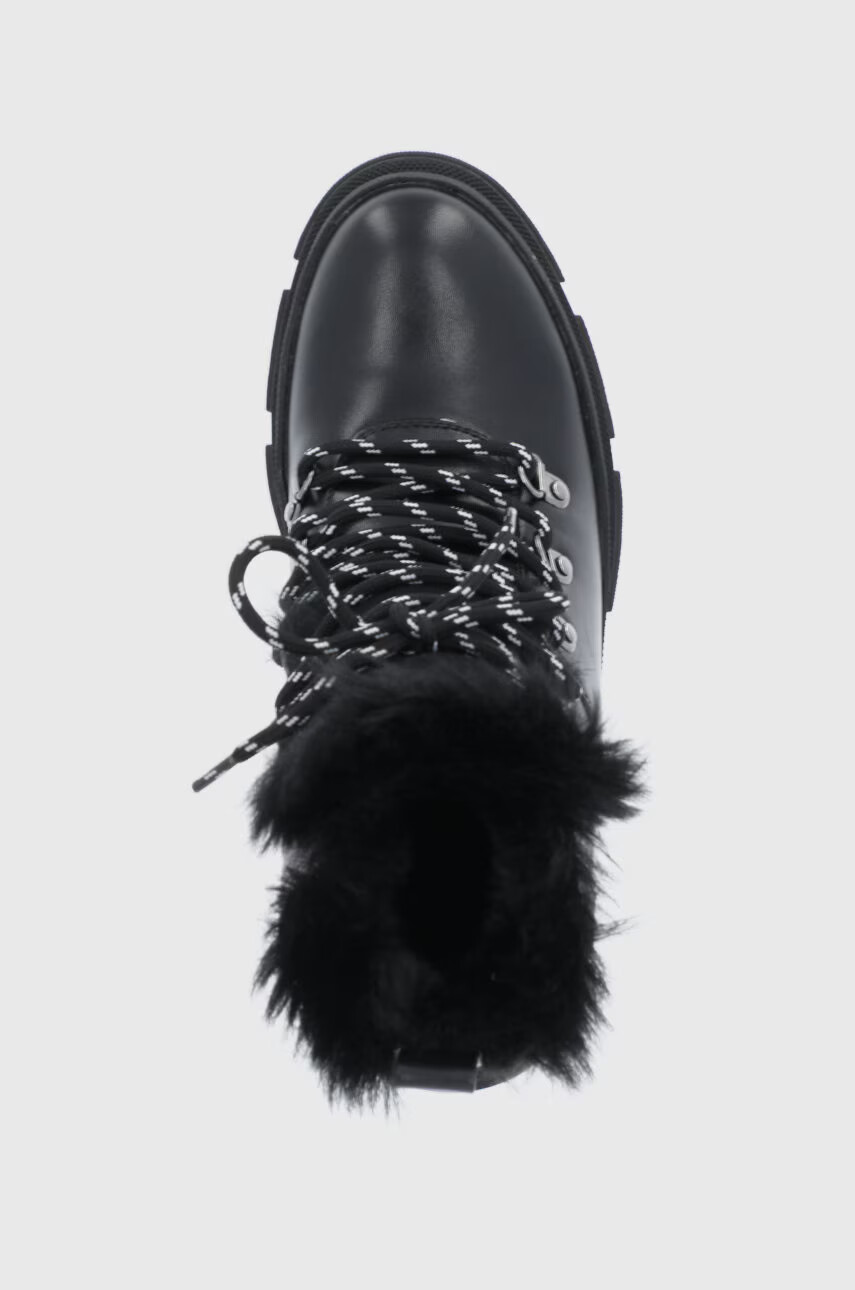 Cross Jeans Боти в черно с платформа - Pepit.bg