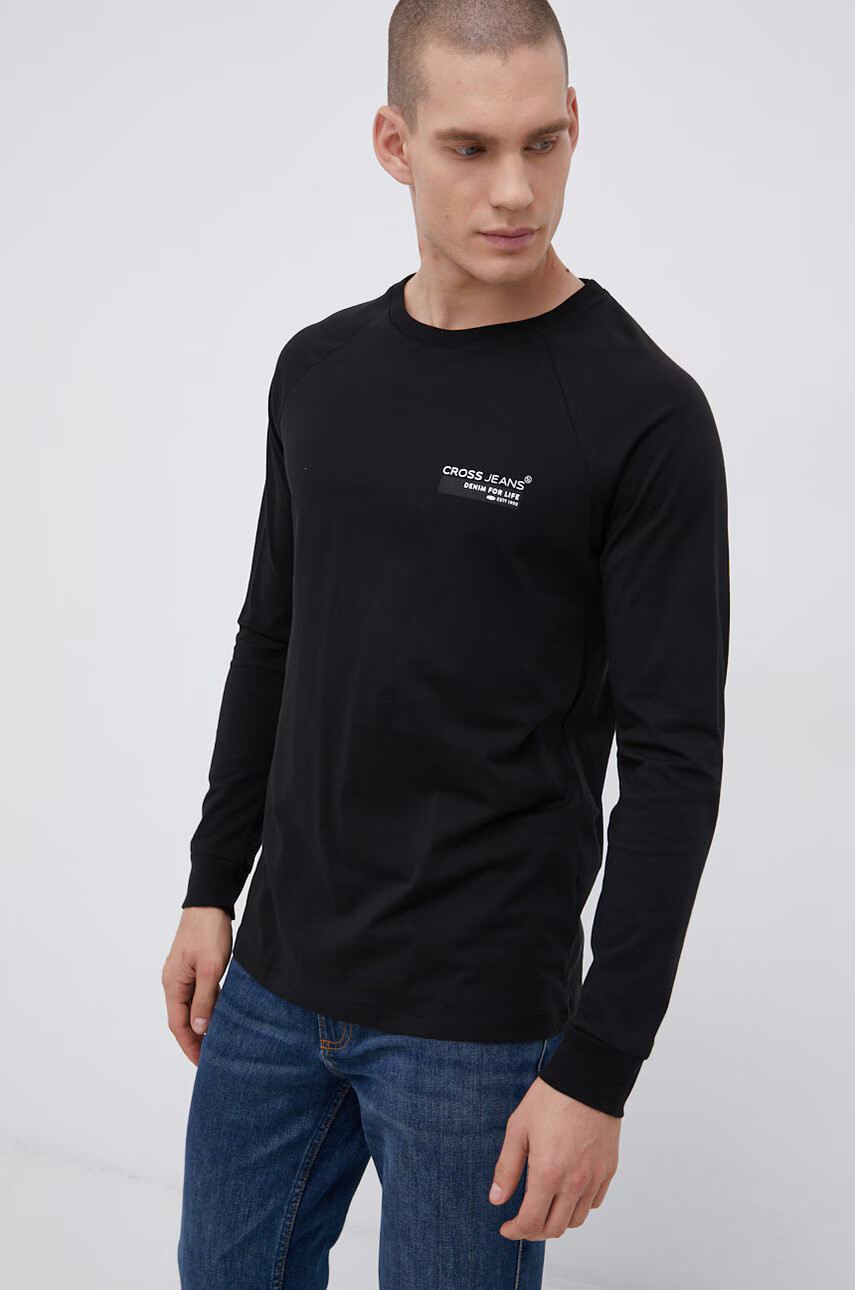 Cross Jeans Памучна блуза с дълги ръкави - Pepit.bg
