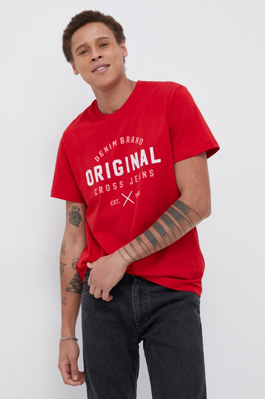 Cross Jeans Памучна тениска - Pepit.bg
