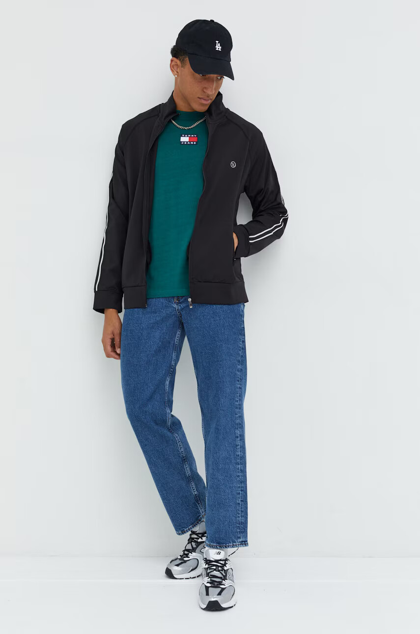 Cross Jeans Суичър в черно с изчистен дизайн - Pepit.bg