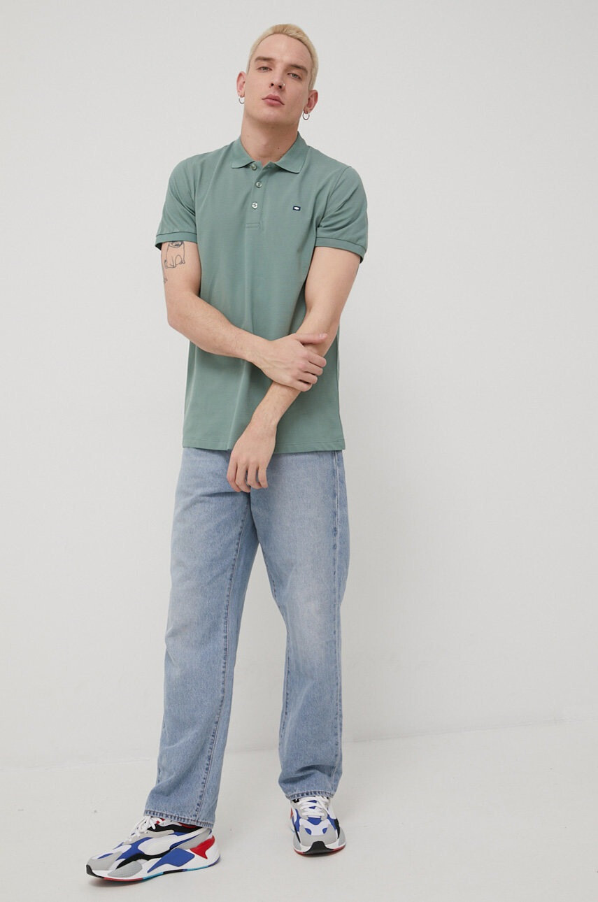 Cross Jeans Тениска с яка - Pepit.bg