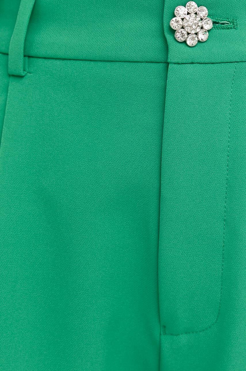 Custommade Панталони Pianora в зелено с кройка тип цигара с висока талия - Pepit.bg