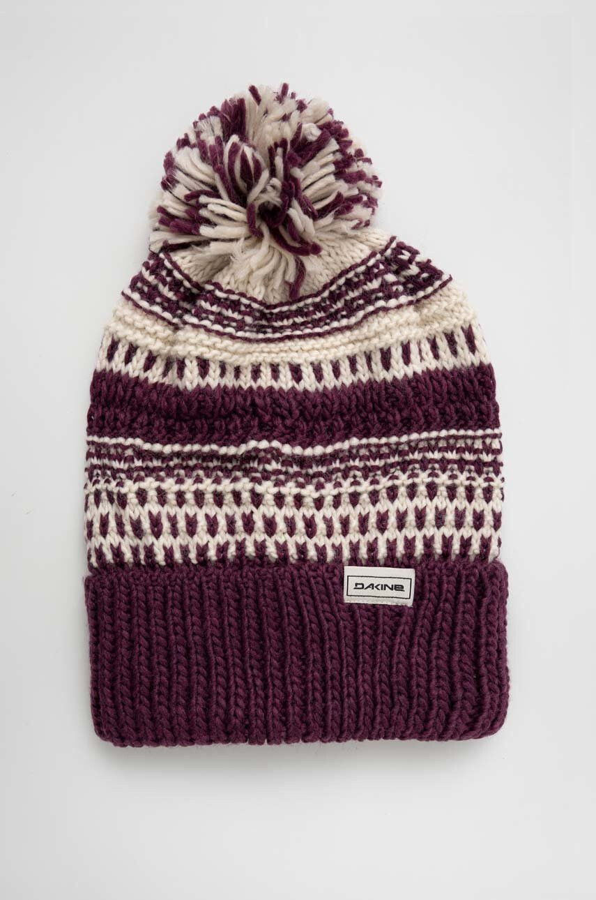 Dakine Шапка Davina Beanie в лилаво от плътен трикотаж - Pepit.bg