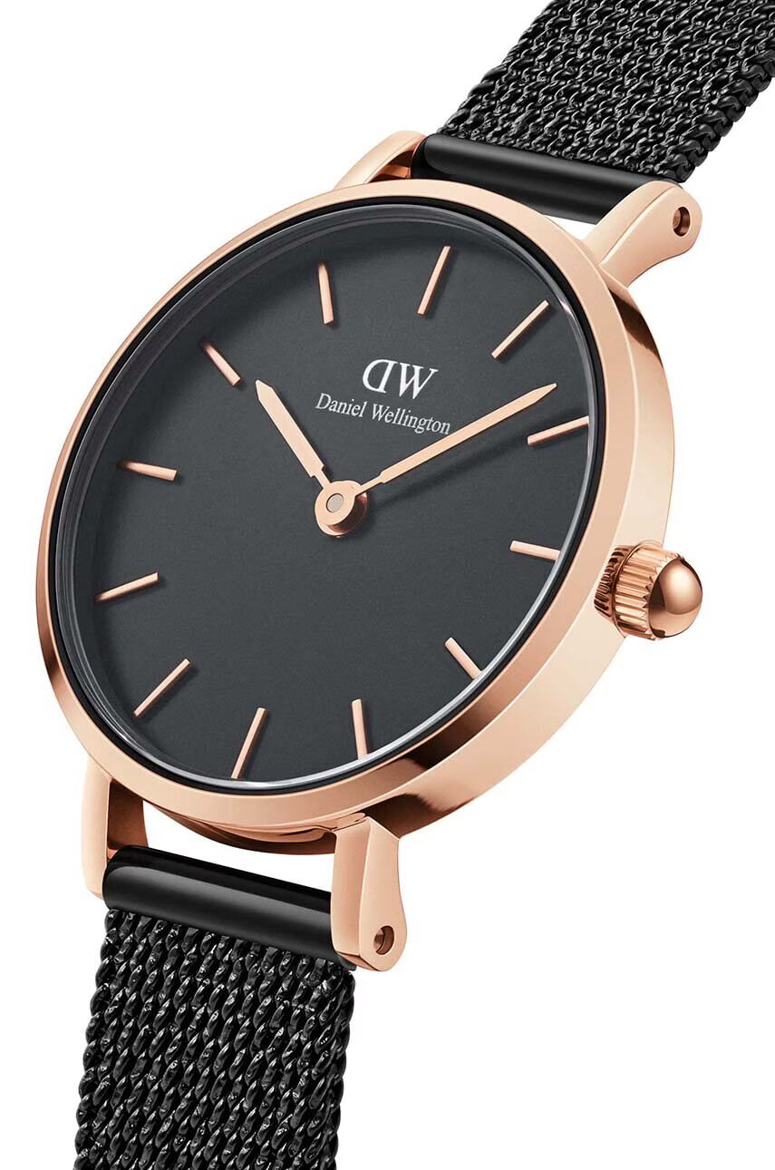 Daniel Wellington Часовник Petite 24 Pressed Ashfield дамски в розово - Pepit.bg