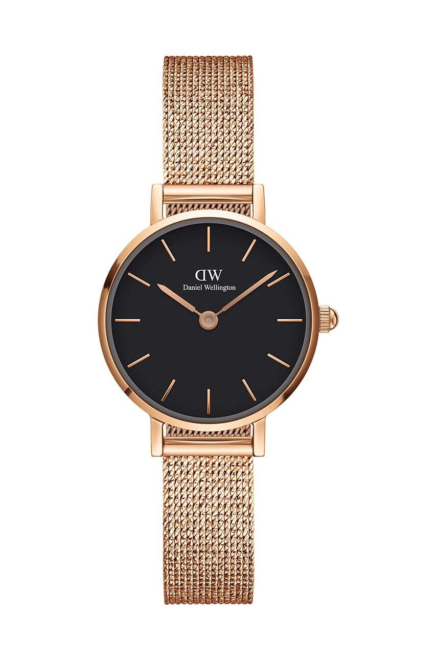 Daniel Wellington Часовник Petite 24 Pressed Melrose дамски в розово - Pepit.bg