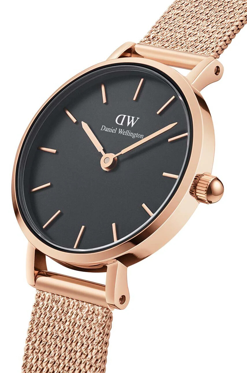 Daniel Wellington Часовник Petite 24 Pressed Melrose дамски в розово - Pepit.bg