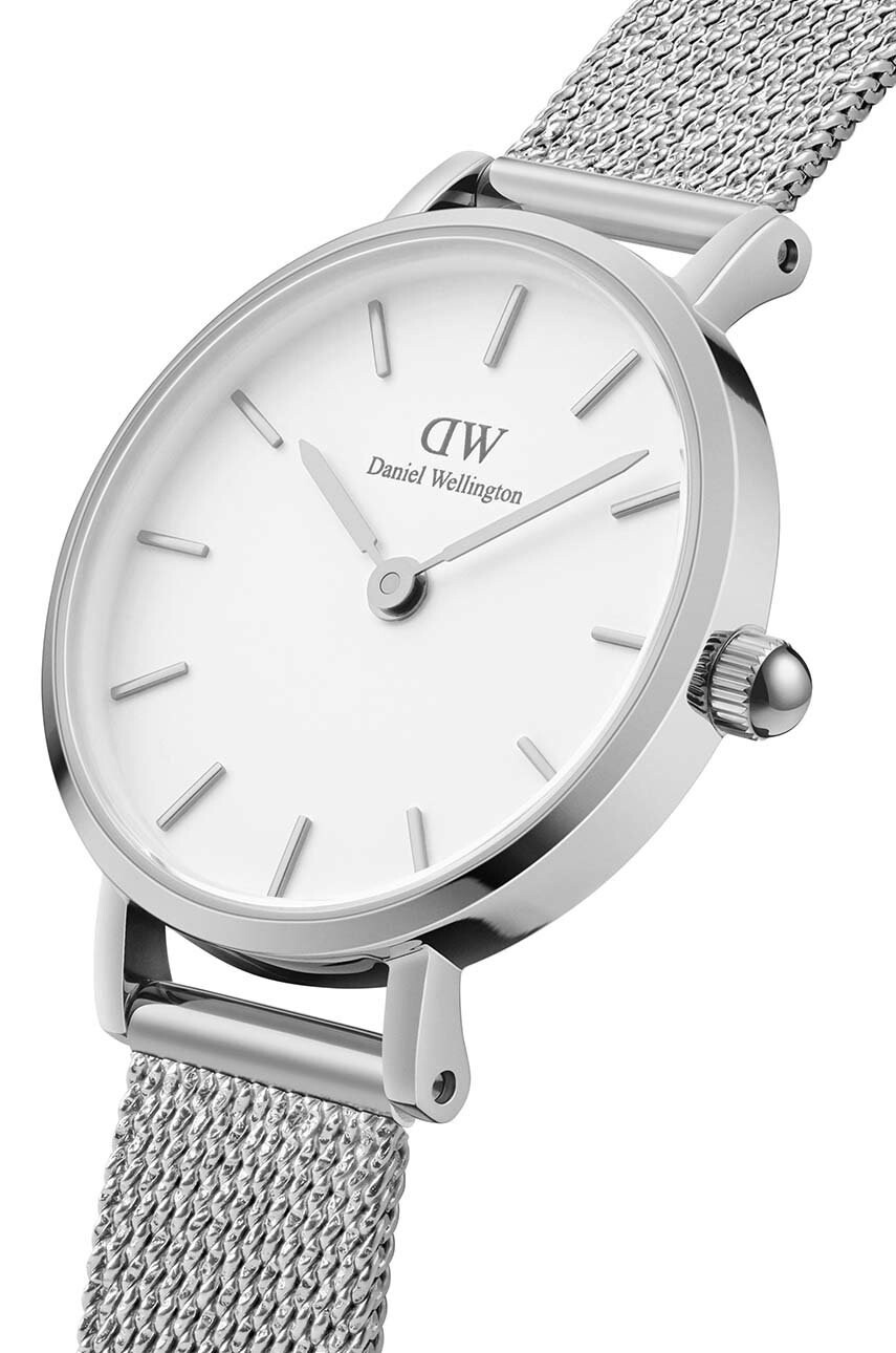 Daniel Wellington Часовник Petite 24 Pressed Sterling дамски в сребристо - Pepit.bg