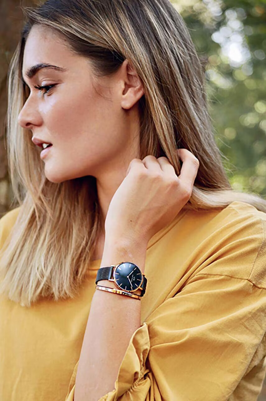 Daniel Wellington Часовник Petite 36 Ashfield дамски в розово - Pepit.bg