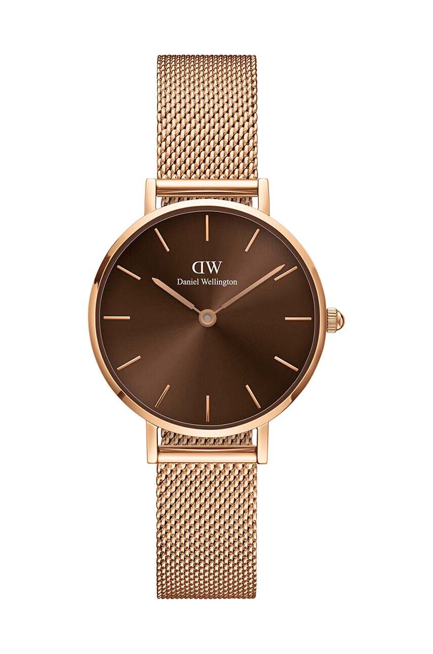 Daniel Wellington Часовник Petite Amber 28 дамски в розово - Pepit.bg