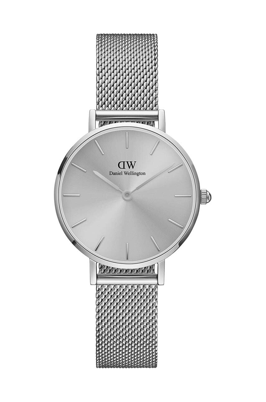 Daniel Wellington Часовник Petite Unitone 28 дамски в сребристо - Pepit.bg